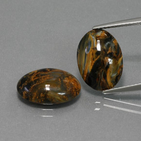 캐럿 천연 멀티컬러 피터사이트 보석, 타원형 컷, 13.6×10 mm, 불투명체