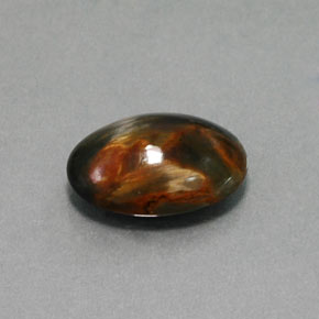 4.54캐럿 천연 멀티컬러 피터사이트, 타원형 컷, 14×10.1 mm, 불투명체