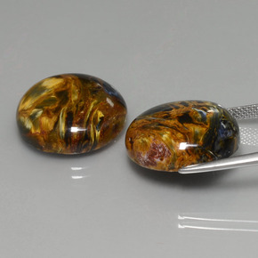 캐럿 천연 멀티컬러 피터사이트 보석, 라운드 컷, 18.17 mm, 불투명체