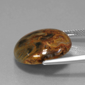 13.41캐럿 천연 멀티컬러 피터사이트, 라운드 컷, 18.11 mm, 불투명체