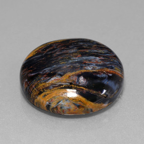 13.82캐럿 천연 멀티컬러 피터사이트, 라운드 컷, 18.17 mm, 불투명체