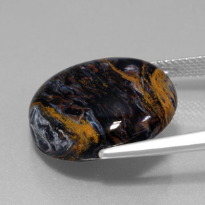 13.82캐럿 천연 멀티컬러 피터사이트, 라운드 컷, 18.17 mm, 불투명체