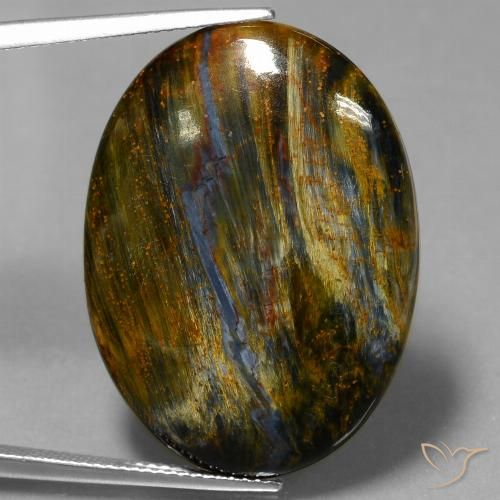23.40ct 자연스러운 다색 피터사이트, 타원형, 불투명체