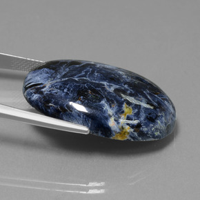 30.94캐럿 천연 다색 피터사이트, 타원형 컷, 불투명체