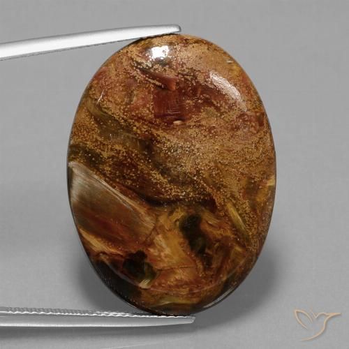 22.93ct 자연스러운 다색 피터사이트, 타원형, 불투명체
