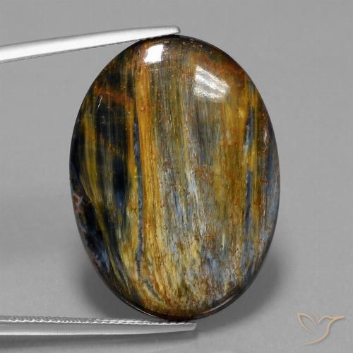 21.88ct 자연스러운 다색 피터사이트, 타원형, 불투명체
