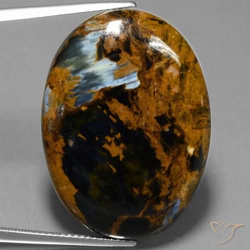 29.98ct 자연스러운 다색 피터사이트, 타원형, 불투명체