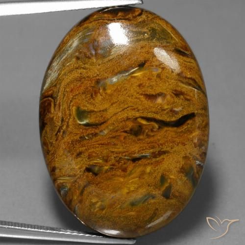 40.92ct 자연스러운 다색 피터사이트, 타원형, 불투명체