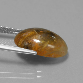 6.69캐럿 천연 다색 피터사이트, 타원형 컷, 불투명체