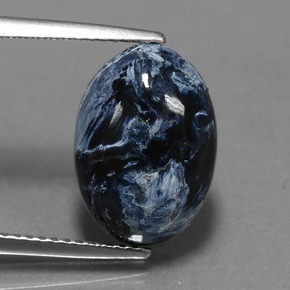 4.85캐럿 천연 멀티컬러 피터사이트, 타원형 컷, 14.1×10 mm, 불투명체