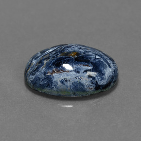 4.33캐럿 천연 멀티컬러 피터사이트, 타원형 컷, 14.1×10.1 mm, 불투명체