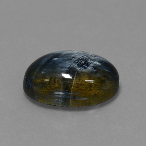5.27캐럿 천연 멀티컬러 피터사이트, 타원형 컷, 14.1×10.1 mm, 불투명체