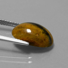 4.63캐럿 천연 다색 피터사이트, 타원형 컷, 불투명체