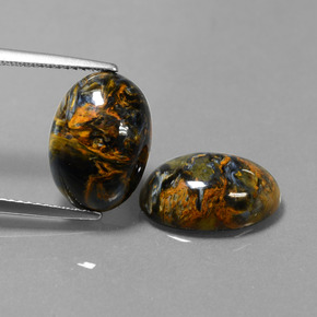 캐럿 천연 멀티컬러 피터사이트 보석, 타원형 컷, 14.1×10.1 mm, 불투명체