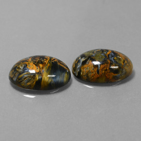 캐럿 천연 멀티컬러 피터사이트 보석, 타원형 컷, 14.1×10.1 mm, 불투명체
