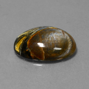 6.62캐럿 천연 멀티컬러 피터사이트, 타원형 컷, 16.1×12.2 mm, 불투명체