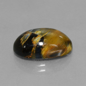 4.99캐럿 천연 멀티컬러 피터사이트, 타원형 컷, 14.1×10.2 mm, 불투명체