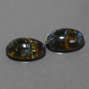 캐럿 천연 멀티컬러 피터사이트 보석, 타원형 컷, 14×10.1 mm, 불투명체