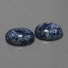 9.79캐럿 천연 멀티컬러 피터사이트 보석, 타원형 컷, 14.3×10 mm, 불투명체
