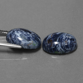 9.79캐럿 천연 멀티컬러 피터사이트 보석, 타원형 컷, 14.3×10 mm, 불투명체