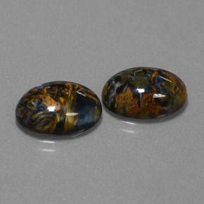 9.26캐럿 천연 멀티컬러 피터사이트 보석, 타원형 컷, 14.2×10.2 mm, 불투명체