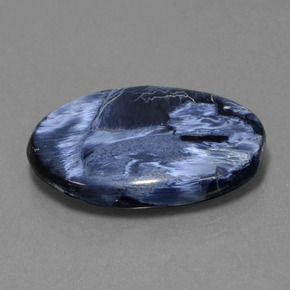 19.23캐럿 천연 멀티컬러 피터사이트, 타원형 컷, 25.4×19.5 mm, 불투명체