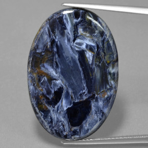 17.56캐럿 천연 멀티컬러 피터사이트, 타원형 컷, 28.5×19.5 mm, 불투명체