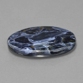17.56캐럿 천연 멀티컬러 피터사이트, 타원형 컷, 28.5×19.5 mm, 불투명체
