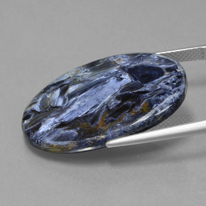 17.56캐럿 천연 멀티컬러 피터사이트, 타원형 컷, 28.5×19.5 mm, 불투명체