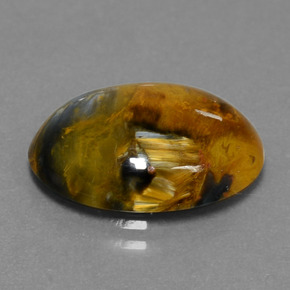 5.93캐럿 천연 멀티컬러 피터사이트, 타원형 컷, 16×12 mm, 불투명체