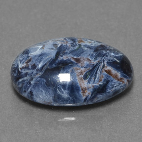 3.89캐럿 천연 멀티컬러 피터사이트, 타원형 컷, 13.7×10.1 mm, 불투명체