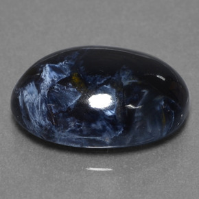 5.07캐럿 천연 다색 피터사이트, 타원형 컷, 불투명체