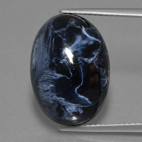15.74캐럿 천연 멀티컬러 피터사이트, 타원형 컷, 18.2×12.9 mm, 불투명체
