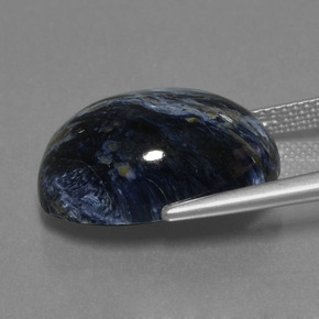 10.97캐럿 천연 멀티컬러 피터사이트, 타원형 컷, 18×13.1 mm, 불투명체