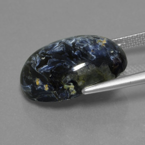 10.83캐럿 천연 다색 피터사이트, 타원형 컷, 불투명체