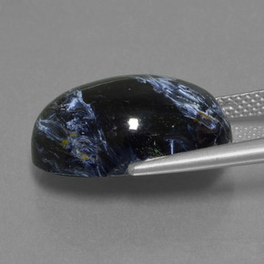 12.22캐럿 천연 멀티컬러 피터사이트, 타원형 컷, 불투명체