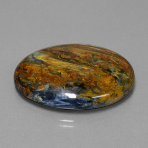 32.35캐럿 천연 멀티컬러 피터사이트, 타원형 컷, 29.8×22 mm, 불투명체