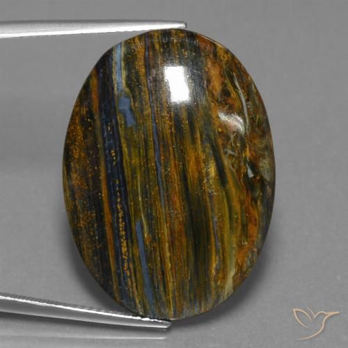 24.13ct 자연스러운 다색 피터사이트, 타원형, 불투명체