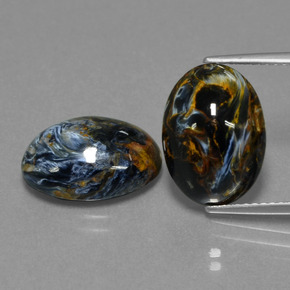 10.63캐럿 천연 멀티컬러 피터사이트 보석, 타원형 컷, 13.9×10.2 mm, 불투명체