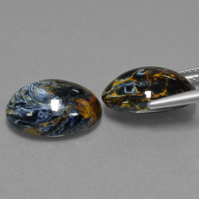 10.63캐럿 천연 멀티컬러 피터사이트 보석, 타원형 컷, 13.9×10.2 mm, 불투명체