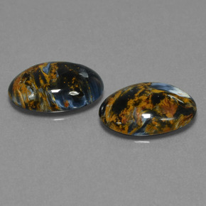 캐럿 천연 멀티컬러 피터사이트 보석, 타원형 컷, 13.8×10.2 mm, 불투명체