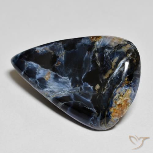 15.99ct 자연스러운 다색 피터사이트, 배 모양, 불투명체
