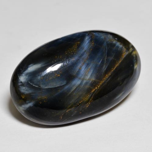 19.36캐럿 천연 멀티컬러 피터사이트, 타원형 컷, 25.7×15.7 mm, 불투명체
