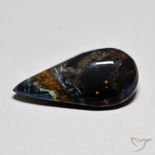 5.22ct 자연스러운 다색 피터사이트, 배 모양, 불투명체