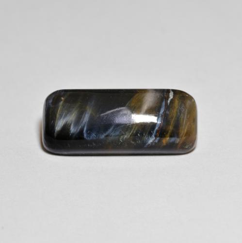 5.68캐럿 천연 멀티컬러 피터사이트, 쿠션 컷, 11.5×7.3 mm, 불투명체