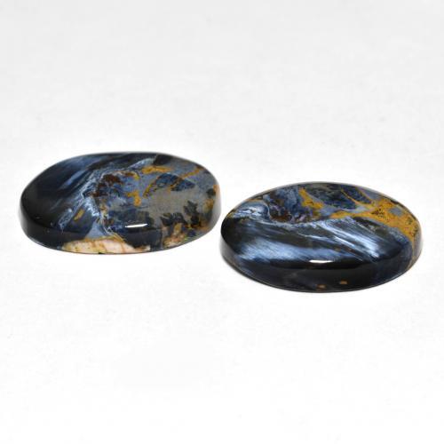 12.73캐럿 천연 멀티컬러 피터사이트 보석, 타원형 컷, 16.8×11.4 mm, 불투명체
