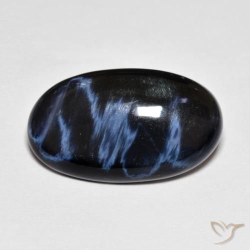 7.44ct 자연스러운 다색 피터사이트, 타원형, 불투명체