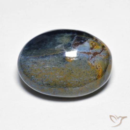 7.30ct 자연스러운 다색 피터사이트, 타원형, 불투명체