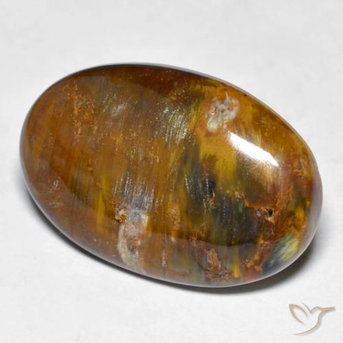 18.70ct 자연스러운 다색 피터사이트, 타원형, 불투명체
