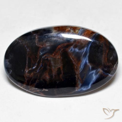 12.96ct 자연스러운 다색 피터사이트, 타원형, 불투명체